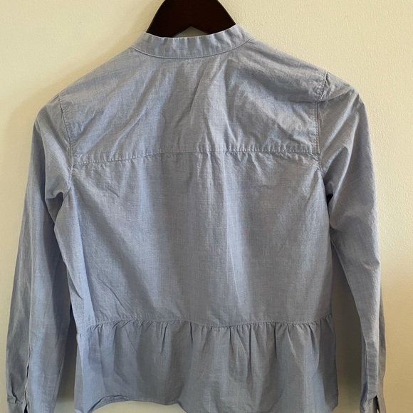 Madewell Chambray Peplum Button Down | XS - Picture 4 of 7